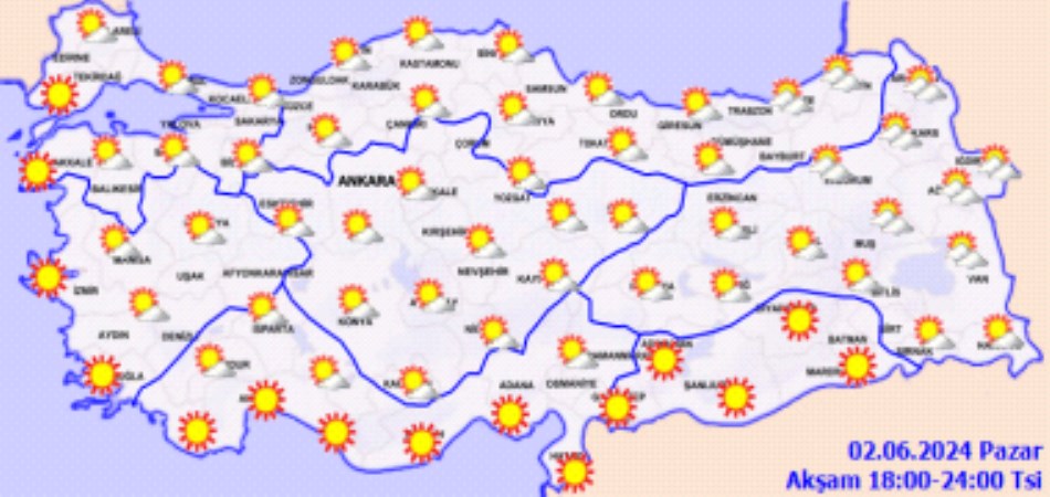 Meteoroloji açıkladı: Sıcaklıklar artıyor... 2 Haziran 2024 hava durumu raporu... Bugün hava nasıl olacak? - Türkiye'den son dakika haberleri - görsel 2