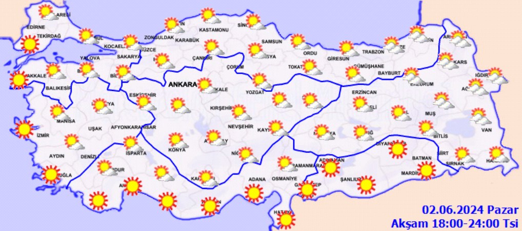 Meteoroloji açıkladı: Sıcaklıklar artıyor... 2 Haziran 2024 hava durumu raporu... Bugün hava nasıl olacak? - Türkiye'den son dakika haberleri