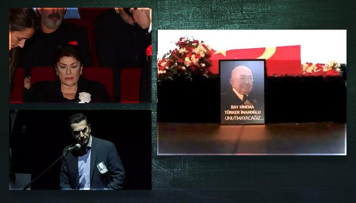 "Bay Sinema" Türker İnanoğlu'na son veda!  Eşi Gülşen Bubikoğlu ve kızı Zeynep İnanoğlu gözyaşlarını tutamadı.