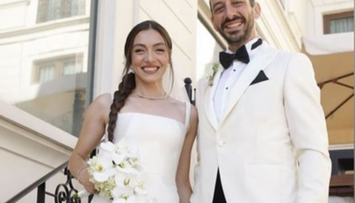 Ünlü oyuncu Merve Dizdar ile Cihan Ayger evlendi!  İşte düğünün fotoğrafları