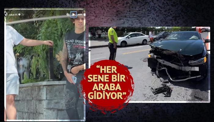 Rapçi Çakal kaza geçirdi!  O anları görüntüleyen kişi aracına çarptı: "Her yıl bir araba hurdaya çıkıyor"