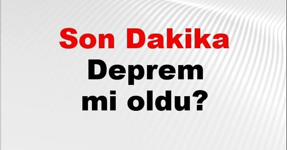 Son dakika deprem mi oldu? Az önce deprem nerede oldu? İstanbul, Ankara, İzmir ve il il AFAD son depremler 13 Kasım 2025