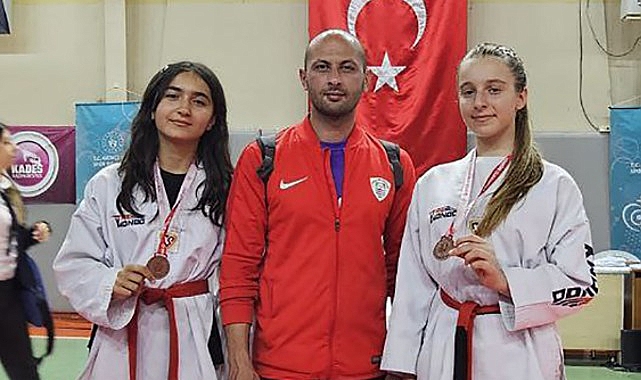 Foça Belediyespor Kulübü, Yıldız İzmir İl Tekvando Şampiyonası'nda 1 altın ve 2 bronz madalyayla podyuma çıktı - SPOR